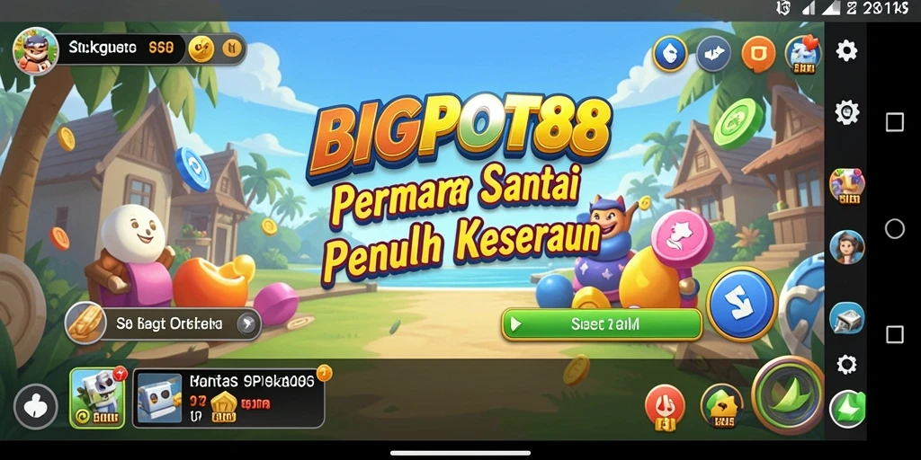 Tampilan gameplay <strong>BIGPOT88</strong> yang seru dan penuh warna.