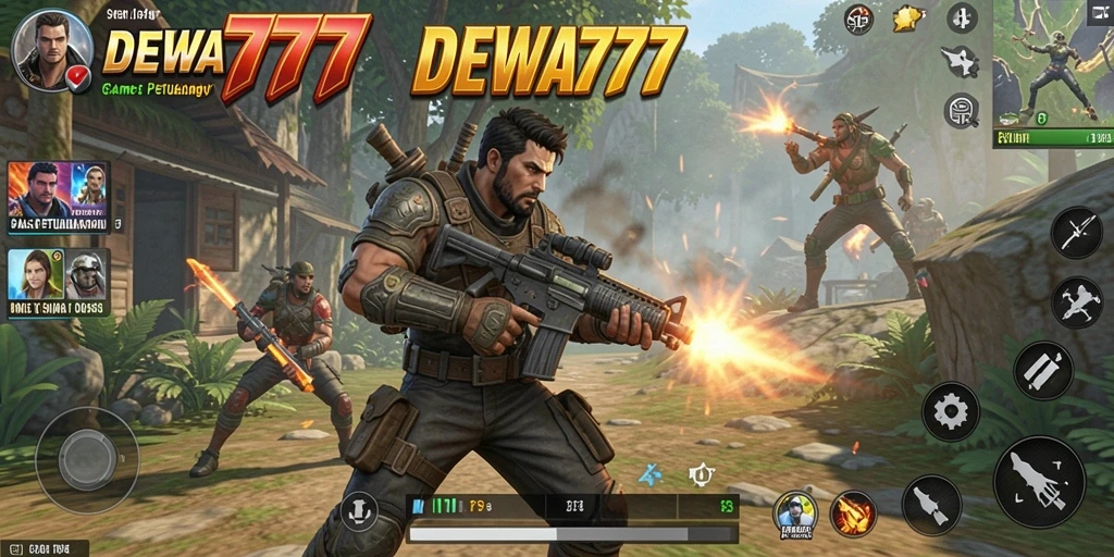 Tampilan gameplay DEWA777 yang menegangkan dan penuh aksi.