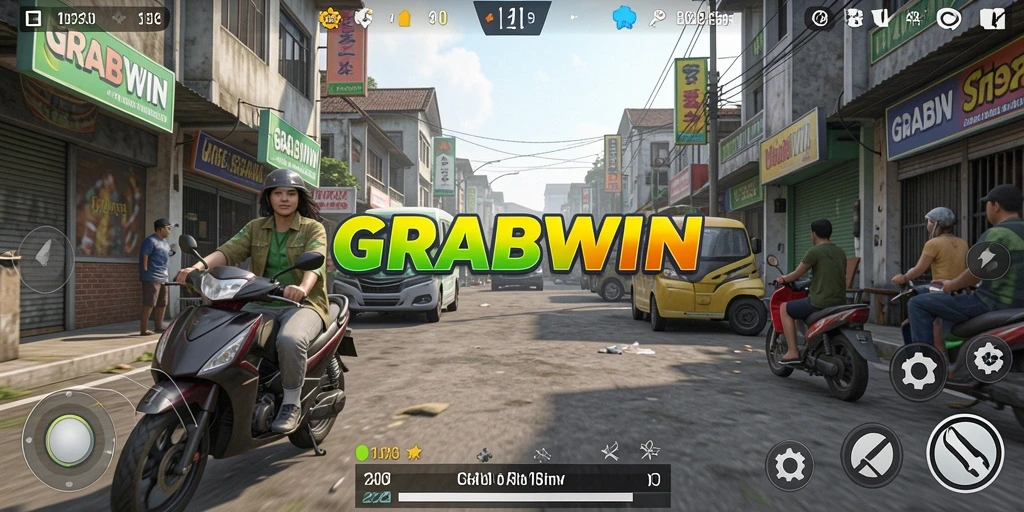Gambaran tampilan gameplay GRABWIN yang mendalam dan interaktif.