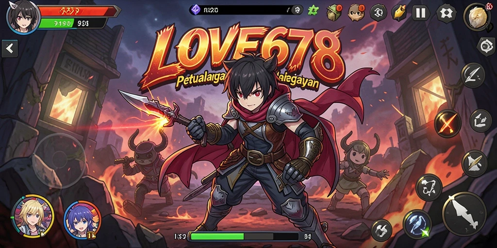 Gameplay menarik dalam LOVE678 yang menampilkan karakter Anime yang ikonik.