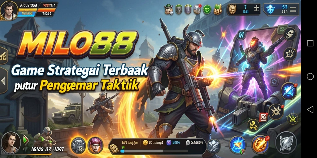 Tampilan utama <strong>MILO88</strong> dengan aksi strategi yang mendebarkan.