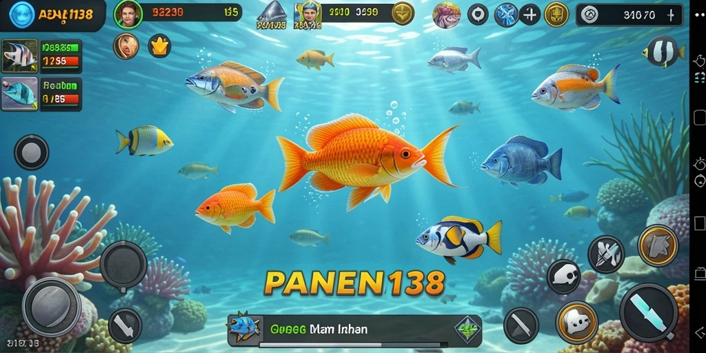 Gameplay Tembak Ikan seru di PANEN138.