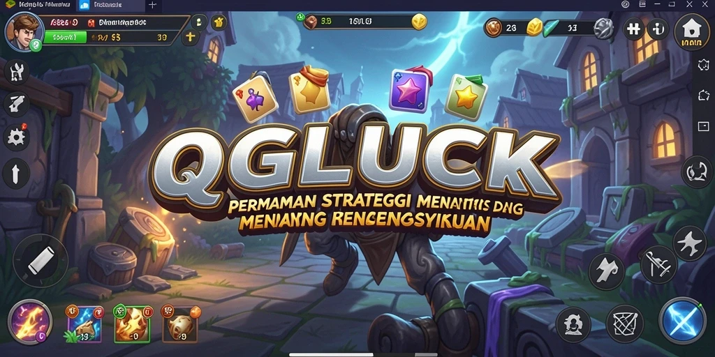 Tampilan gameplay menantang dari QGLUCK yang penuh strategi.