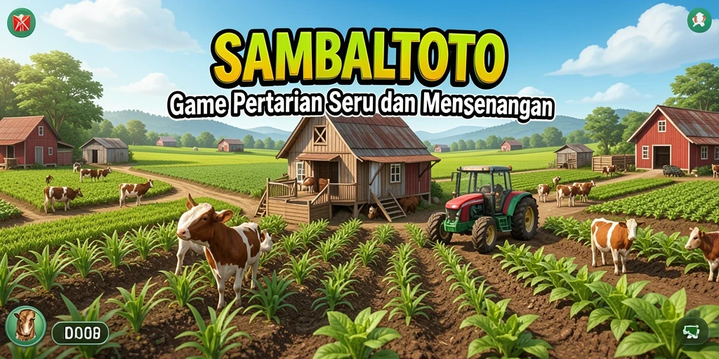 Tangkapan layar gameplay yang menampilkan aktivitas bertani dan berkebun.